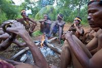 At a camp fire with Bushmen